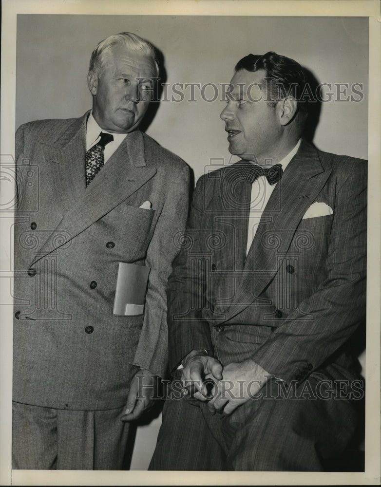 1949 Press Photo Wright Morrow Democratic man from TX &amp; Rep Wingate Lucas-Historic Images