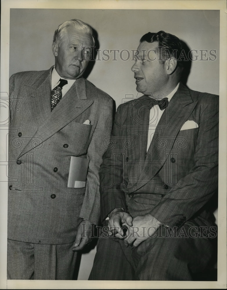 1949 Press Photo Wright Morrow Democratic man from TX & Rep Wingate Lucas-Historic Images
