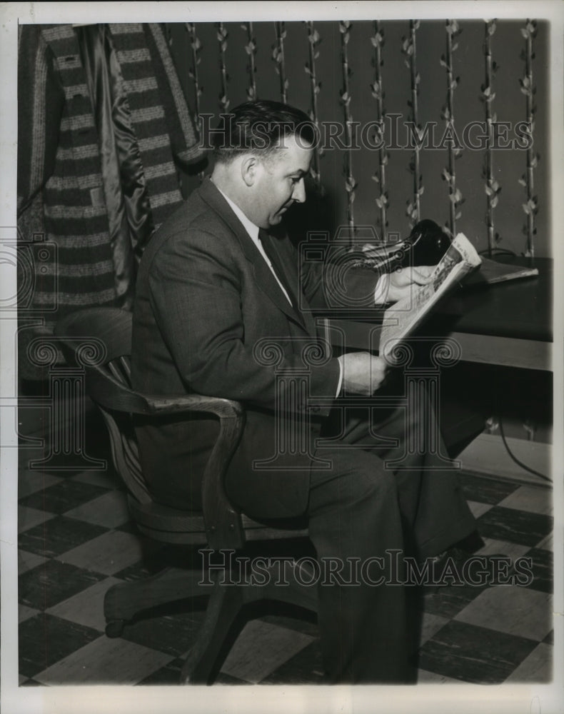 1954 Press Photo Howard McCarthy brother of Sen Joseph McCarthy of Wis-Historic Images