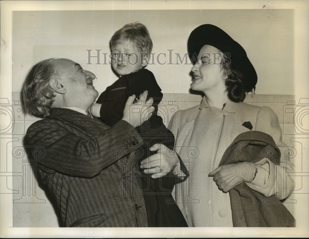 1940 Ludwig Lewisohn, son James Elias &amp; Mrs Lewisohn - Historic Images