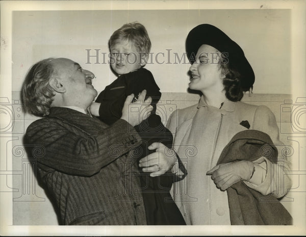 1940 Ludwig Lewisohn, son James Elias & Mrs Lewisohn - Historic Images