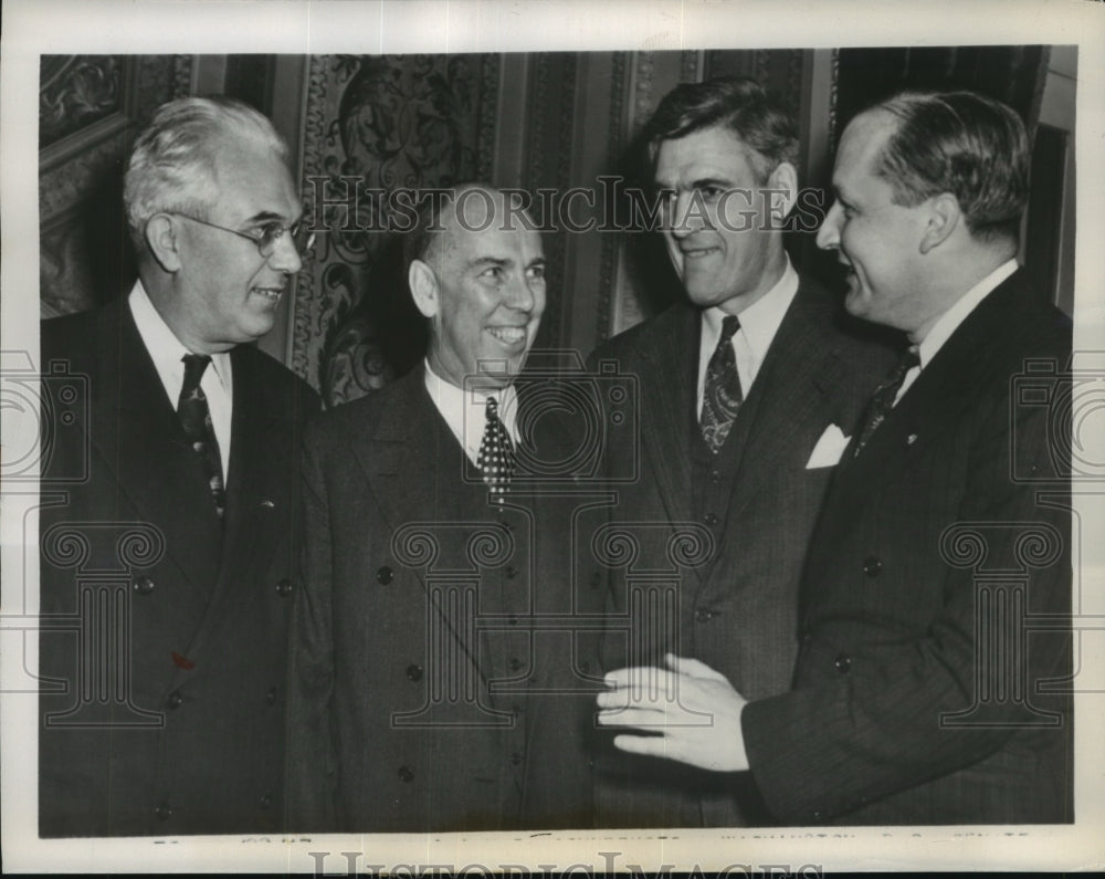 1947 Press Photo Senate Republicans H Fergson, O Brewster, J Ball, W Knowland-Historic Images