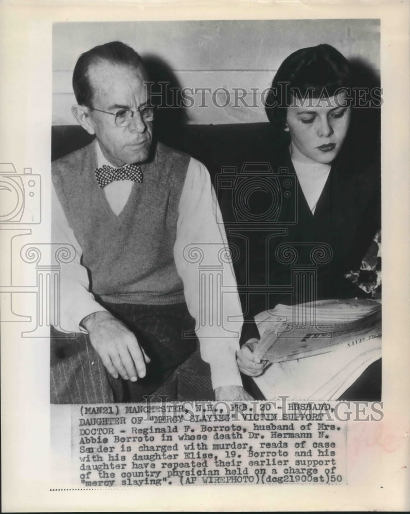 1950 Family of mercy killing victim support performing physician - Historic Images