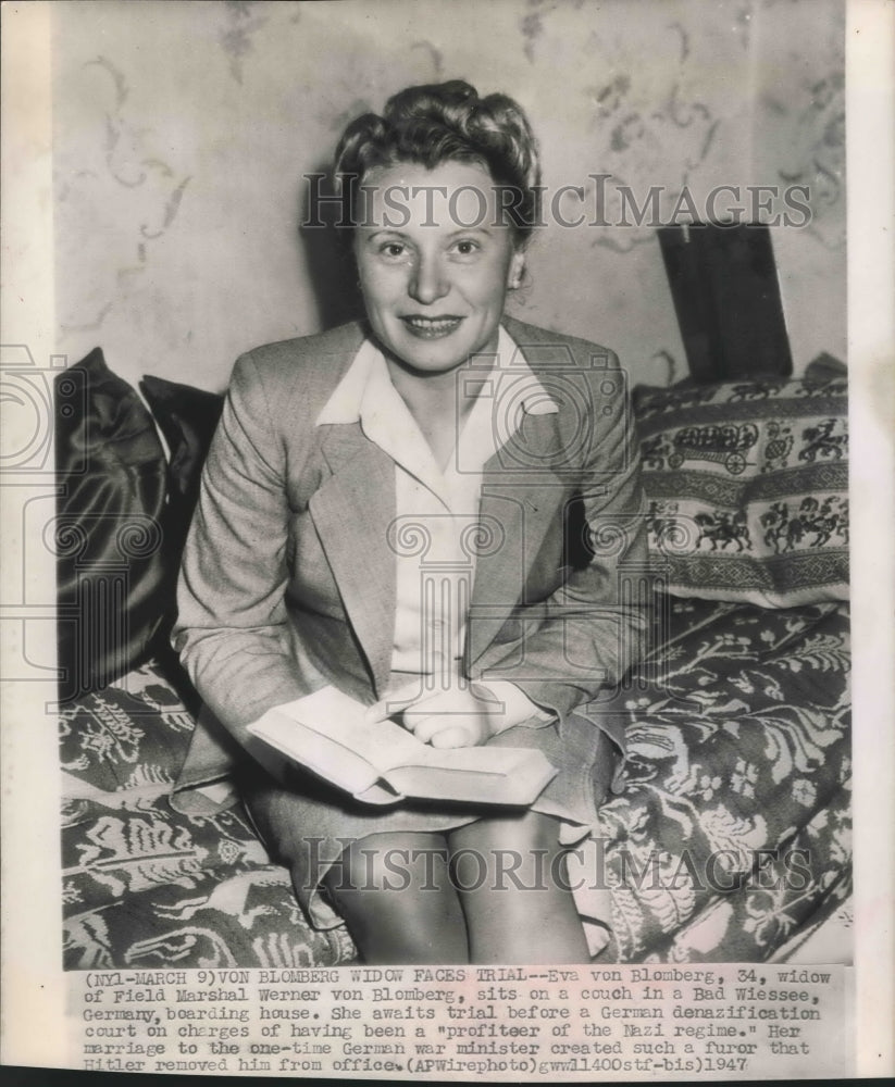 1947 Eva von Blomberg faces trial for &quot;profiteering of Nazi regime&quot; - Historic Images