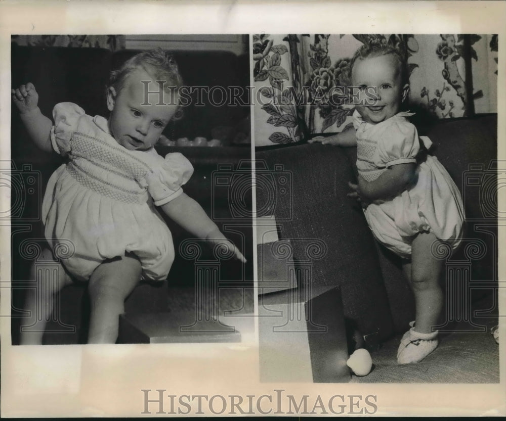 1947 Press Photo Little Prince Carl Gustaf of Sweden celebrates first birthday-Historic Images