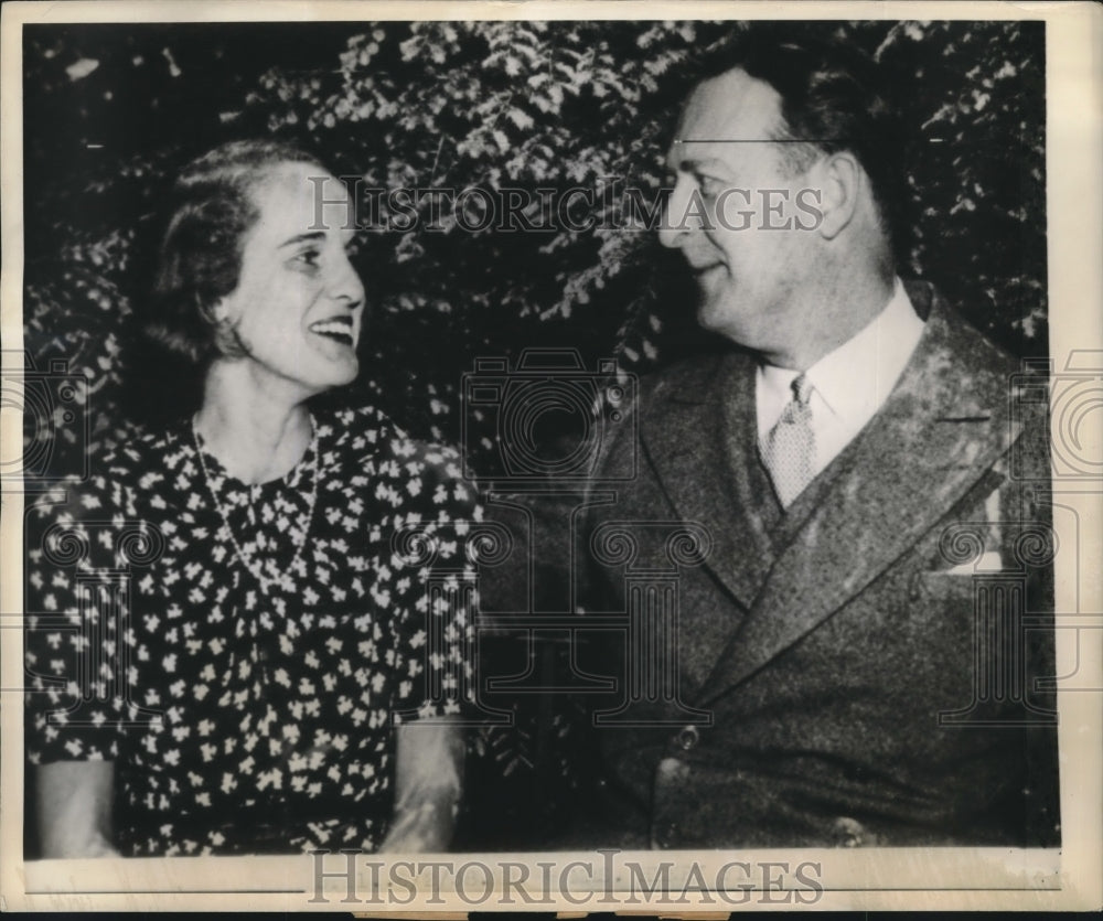 1938 Henry Field of Chicago wed Mrs Placida White Knowlton - Historic Images