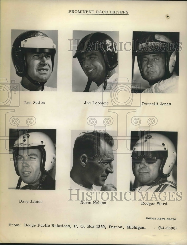 Press Photo  Prominent Race Car Drivers - Historic Images