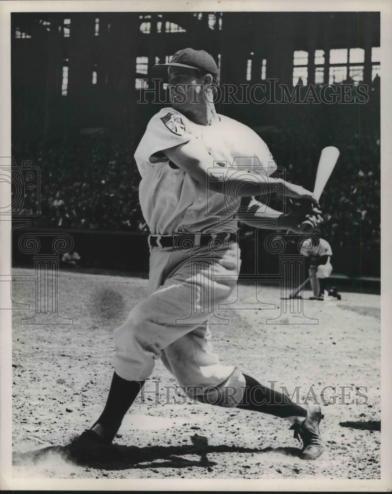 Press Photo Ray Boone, Shortstop With The Cleveland Indians - sba20943-Historic Images