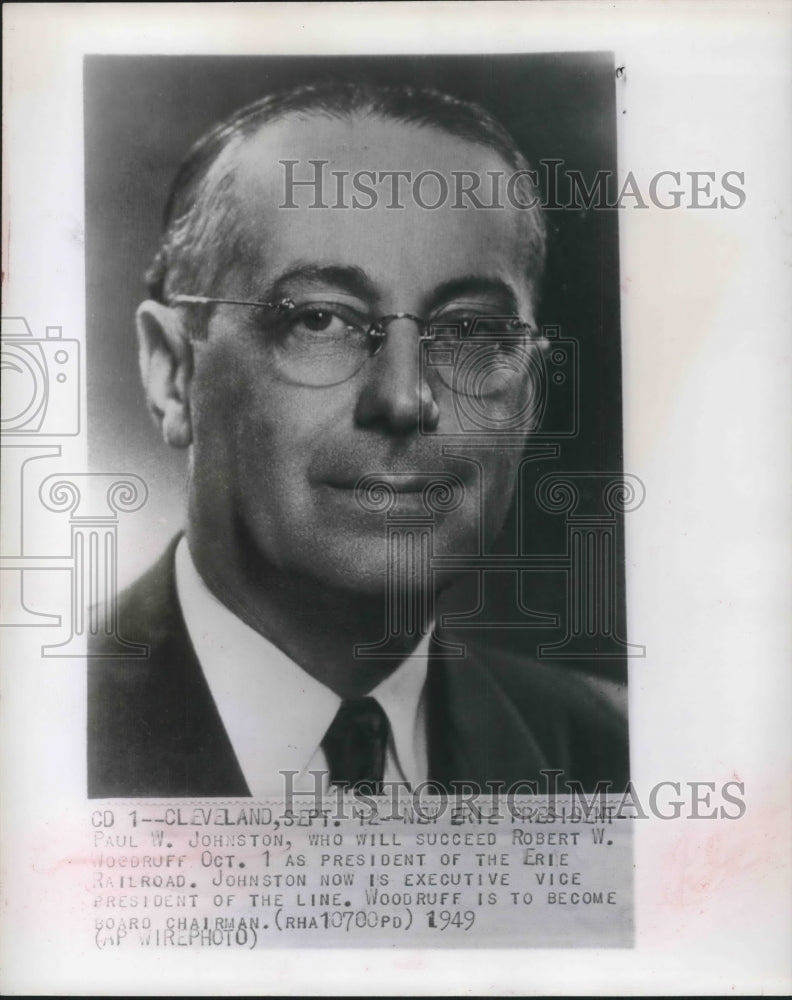 1949 Paul W Johnson Succeeds Robert W Woodruff as Pres of Railrod - Historic Images