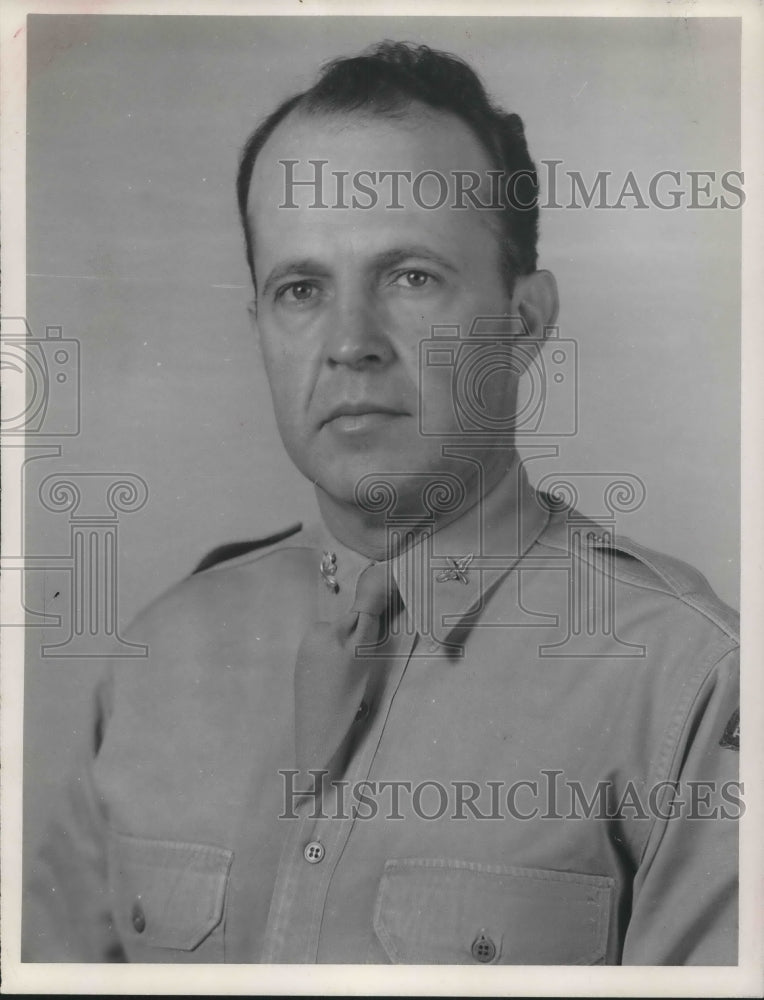 Press Photo Maj Charles L South - sba21409-Historic Images