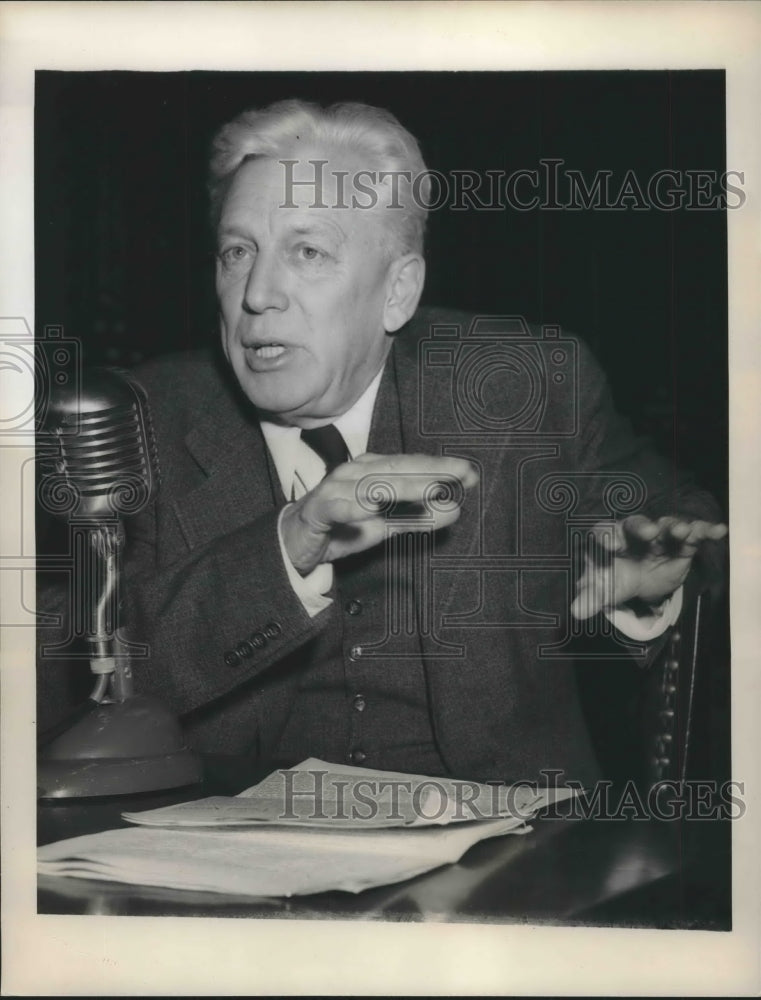 1948 Press Photo Max Eastman appears before the Senate Foreign Affairs Committee-Historic Images
