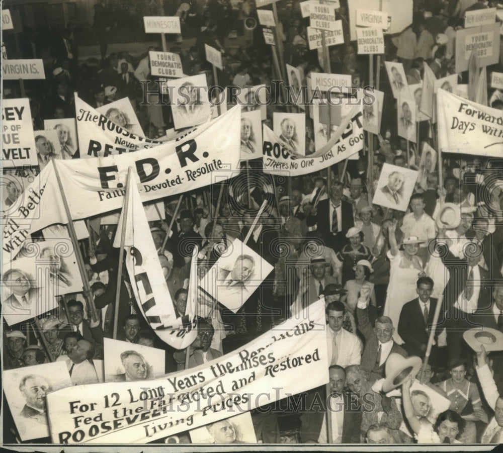 Press Photo Philadelphia Democratic convention nominates president Roosevelt-Historic Images