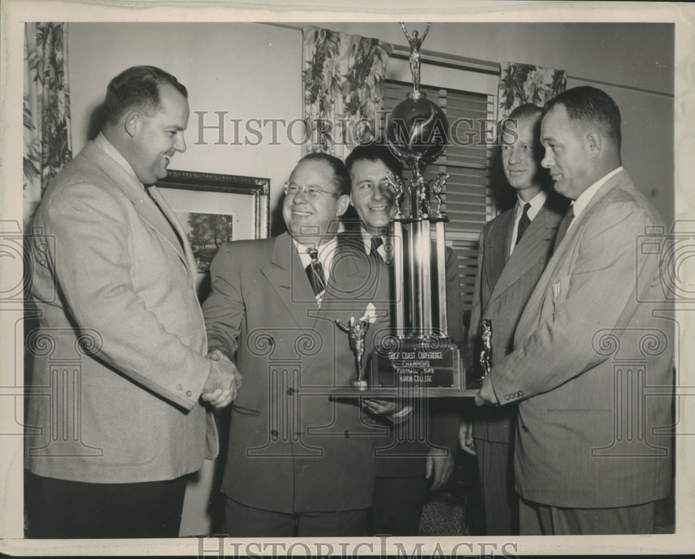 1949 Press Photo Bill Mahan, Bill Stamps, DL Ligon, C Widman & Dixie White - Historic Images