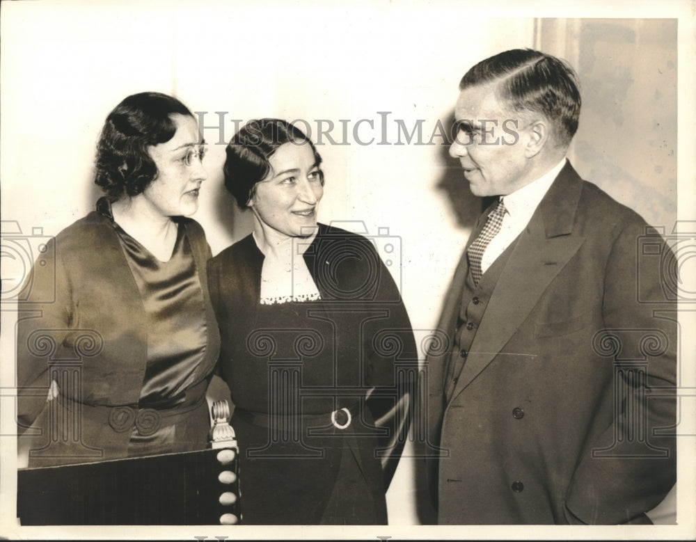 1936 Mme Troyanovsky Mme Viacheslan Molotov and Amb Trotanovsky - Historic Images