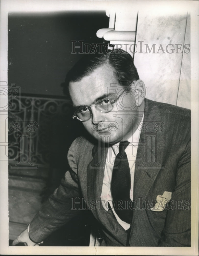 1947 Press Photo Arthur H.Vandenberg Jr. son of Sen. Vandenberg of Michigan-Historic Images
