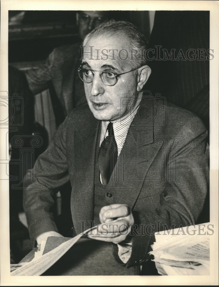 1938 Press Photo Frd=ederick Wingersky Boston attorney testifies on gun running-Historic Images