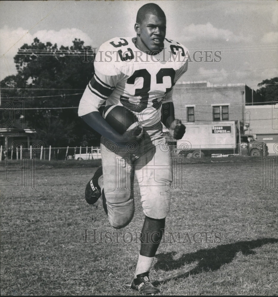 Press Photo Football player James Harrison in action on the field - sba22315-Historic Images