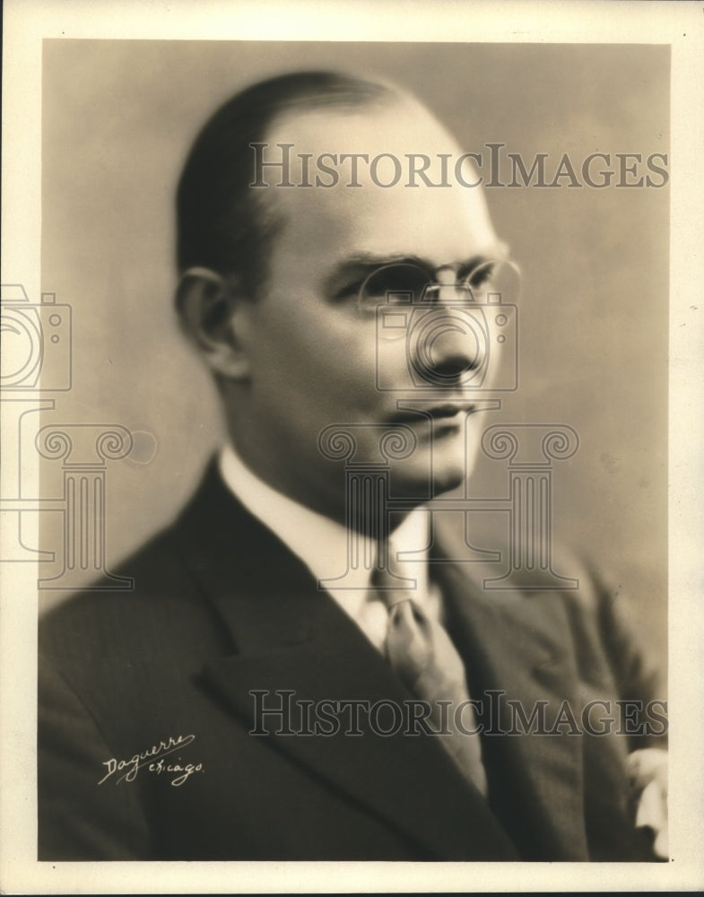 Press Photo Close up of Frank St. Leger, Chicago Civic Opera - Historic Images