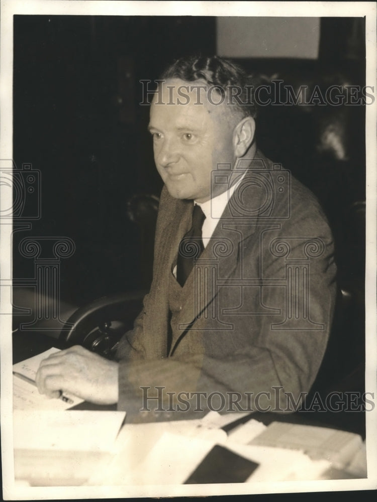 1936 Press Photo Senator Harry Flood Byrd named new Senate Committee chairman-Historic Images