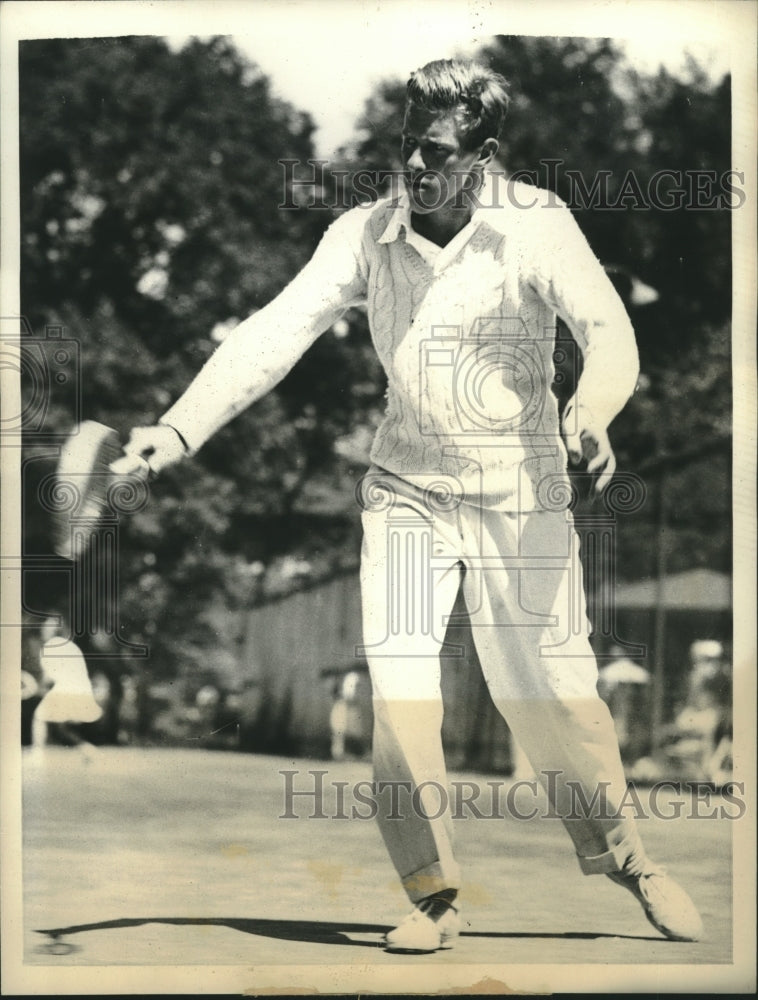 1940 Press Photo Tennis Player Don McNeill at National Clay Courts Meet - Historic Images
