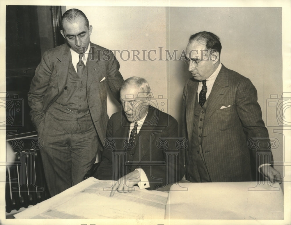 1936 Press Photo Chester Bolton and Ohio Republicans Plan Cleveland Convention - Historic Images