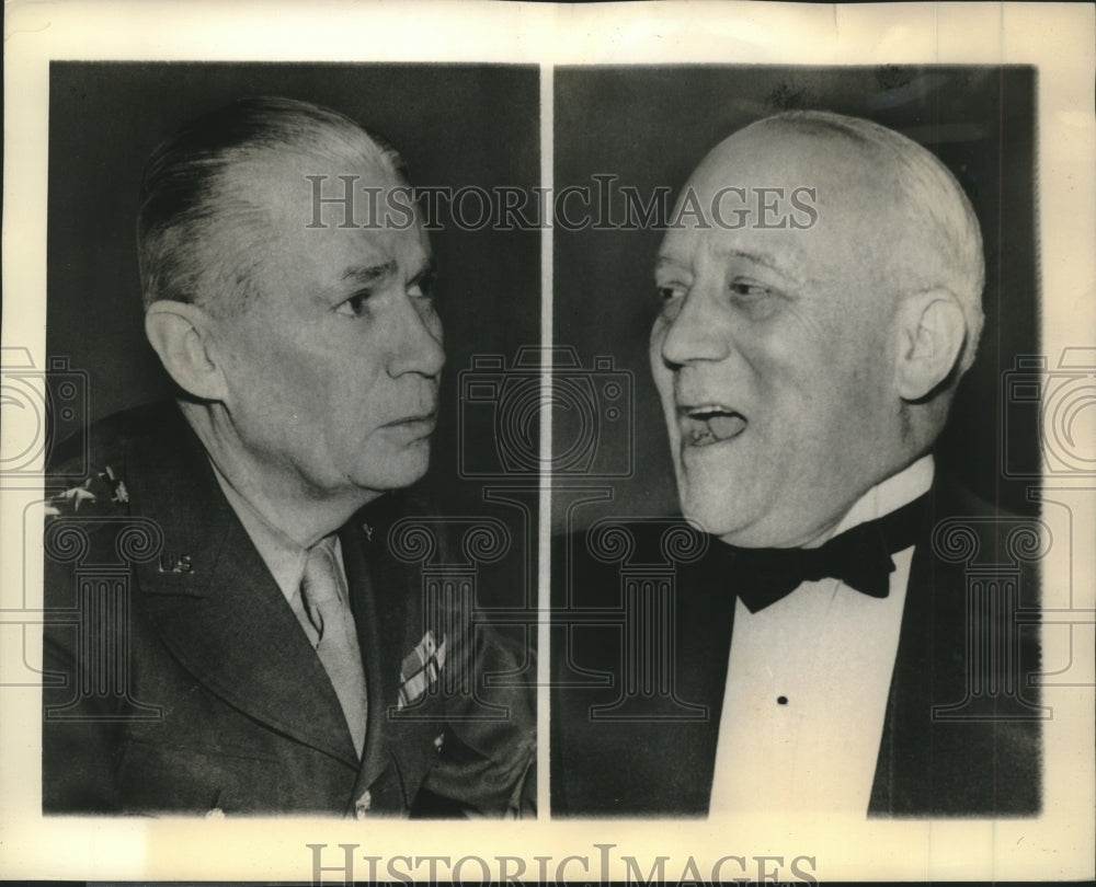 1943 Press Photo Brehon Somervell, Martin Clement-figures in Railroad seizure-Historic Images