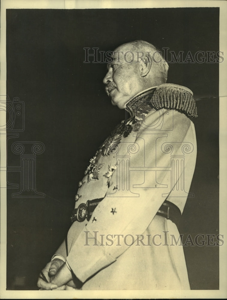 1933 Count Adelbert De Chambrun of France at speech in Chicago - Historic Images