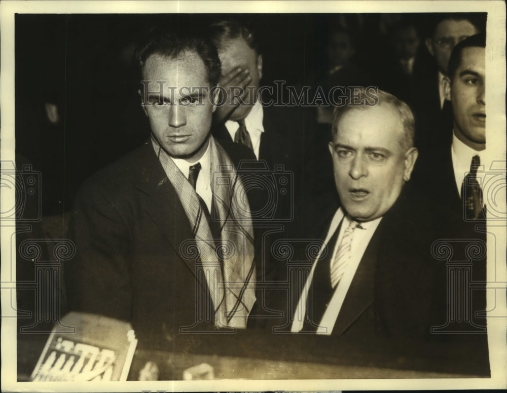 1933 Press Photo Earle Wynekoop Held in Murder of Wife Reta Gardner Wynekoop-Historic Images