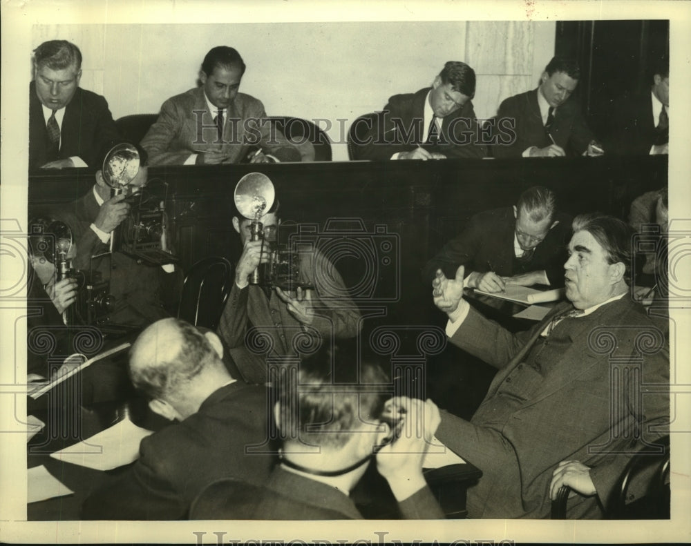 1936 John Lewis appears before the Senate Profit Sharing Committee - Historic Images