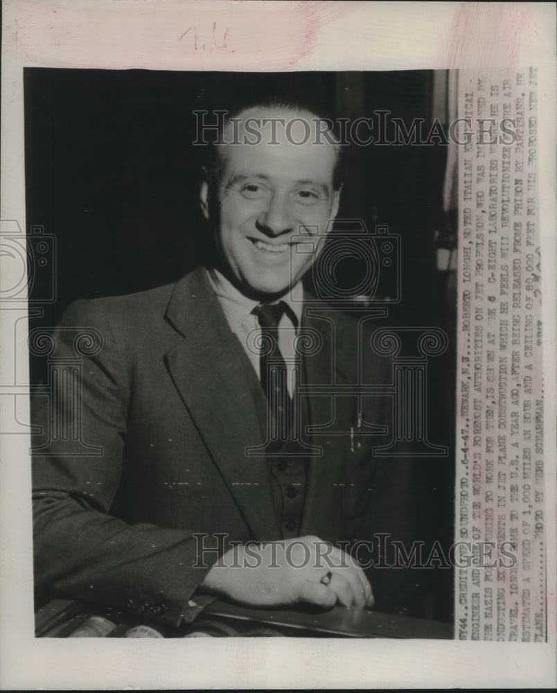 1947 Press Photo Roberto Longhi noted Italian electrical engineer - sba26140-Historic Images
