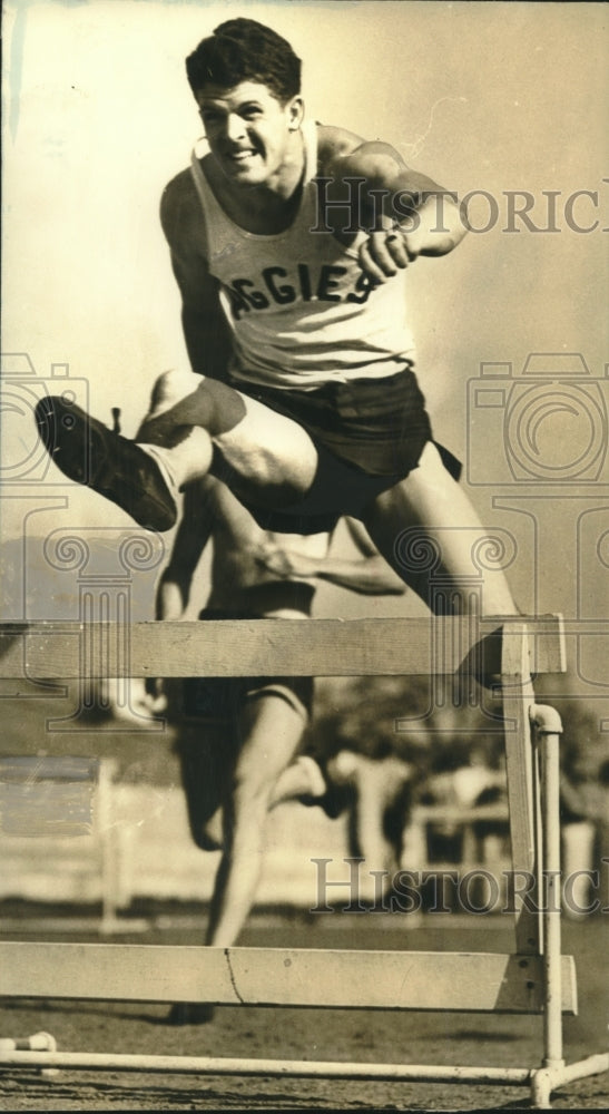 Ed Dreiss of Aggies Track and Field Team - Historic Images