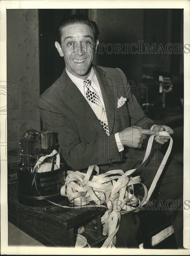 1941 Press Photo George Price who quit show business fro the stock market-Historic Images