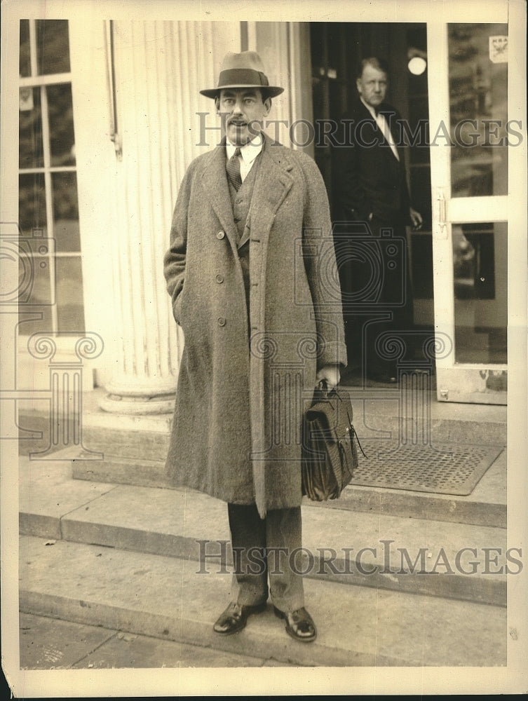 1933 Press Photo Dean Acheson Acting Secretary of the Treasury at White House - Historic Images
