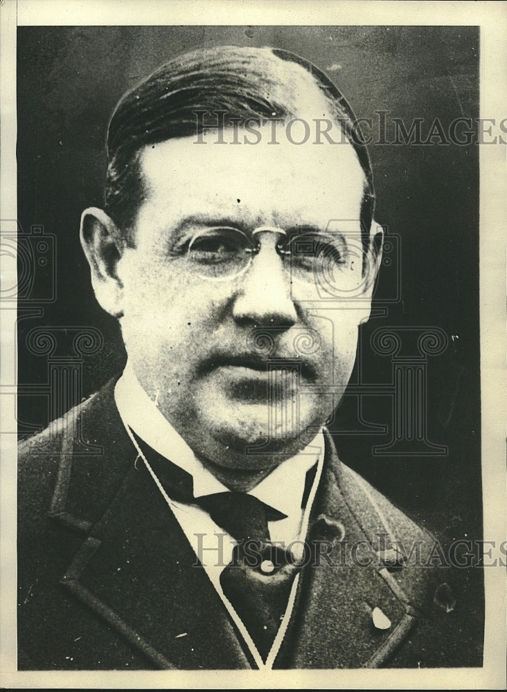 1929 Press Photo Senator Walter Emge to attens Wall Street Rum Dinner - Historic Images