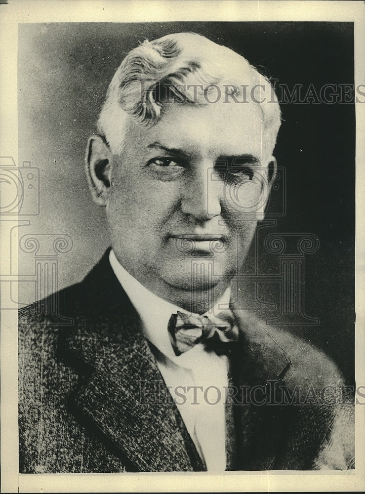 1930 Press Photo Congressman LJ Dickinson of Iowa supporting President Hoover - Historic Images