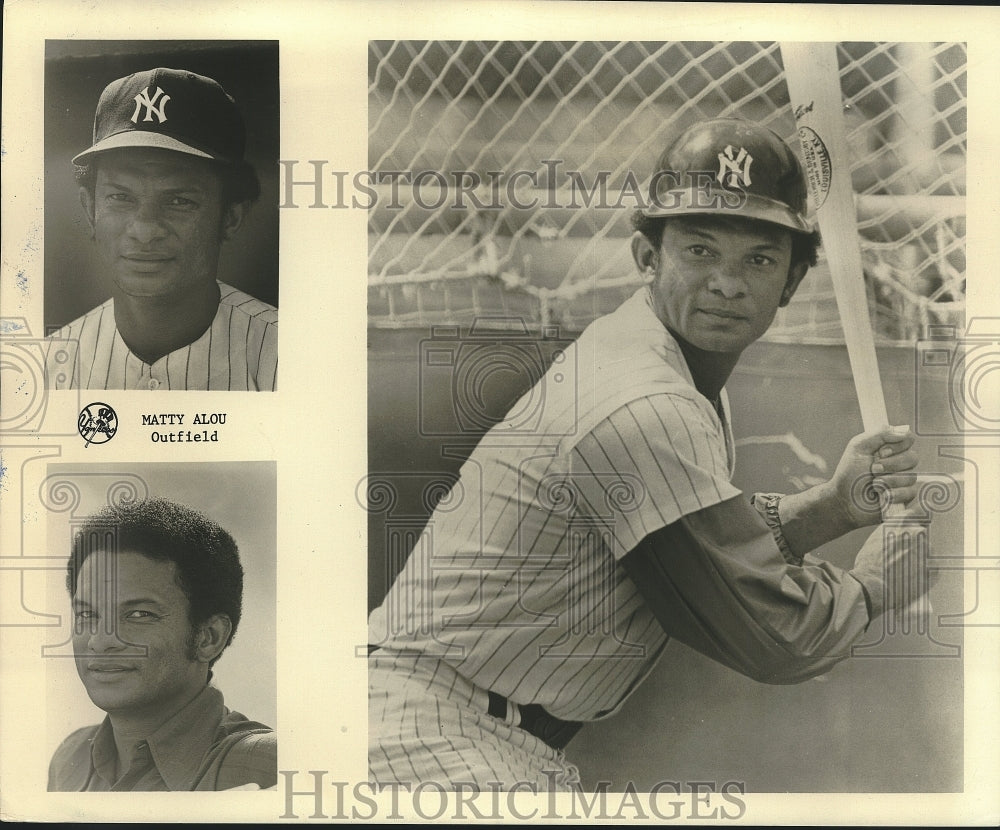 Press Photo Matty Alou, outfielder, New York Yankees - sba28542 - Historic Images