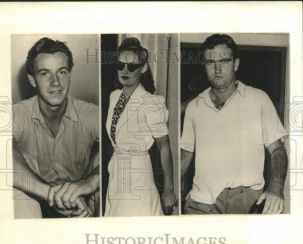 1941 Press Photo tennis players John March, Robert Decker charged with rape- Historic Images