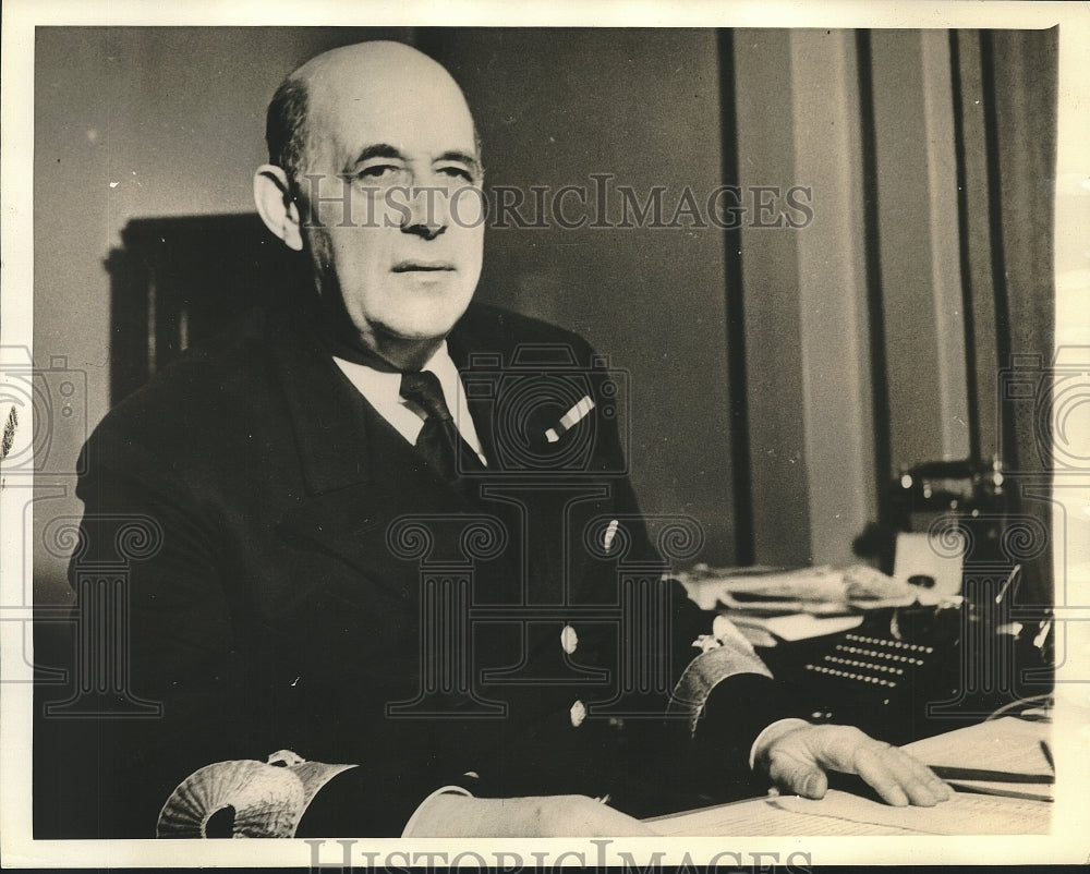 1940 Press Photo Admiral Fabian Thann Commander In Chief of Swedish Fleet-Historic Images