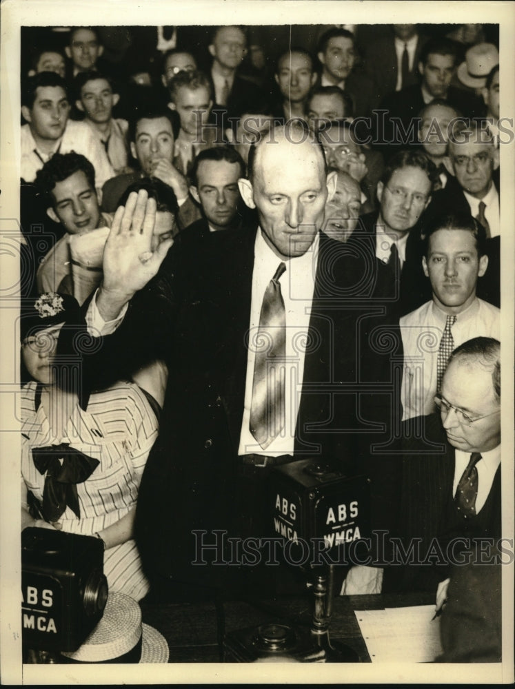 1934 Press Photo Acting Chief Officer Ivan Freeman of SS Morro Castle to testify-Historic Images