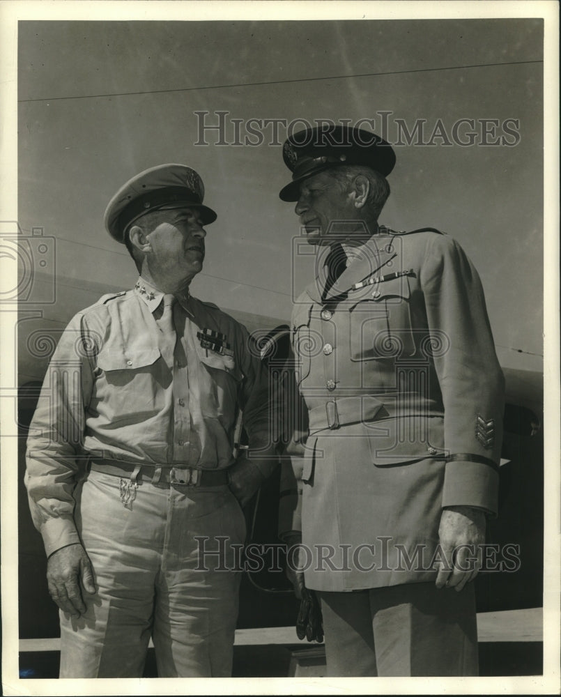 Lt Gen Walter Krueger of Third Army &amp; Brig Gen Patrick J Hurley - Historic Images