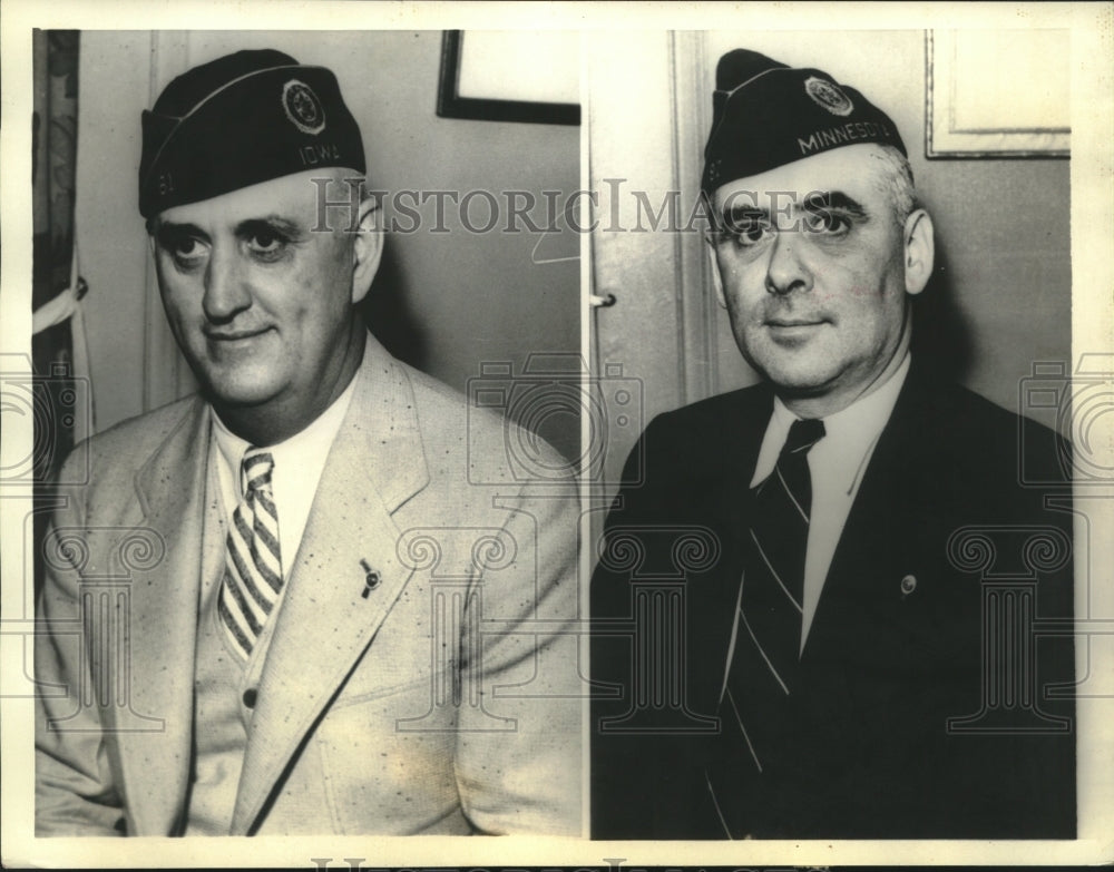 1935 Press Photo Ray Murphy & Earl V. Cliff Candidates For Post of American Leg - Historic Images