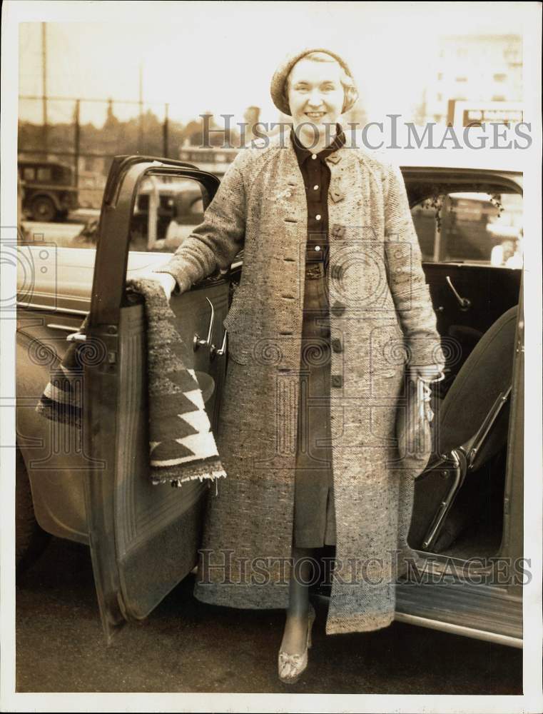 1935 Press Photo Greta Molander, Auto Racer from Stockholm in California- Historic Images