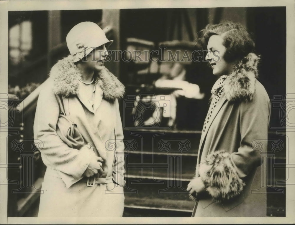 1928 Press Photo Helen Wills, U.S Tennis Player and Betty Nuthall,English Player- Historic Images