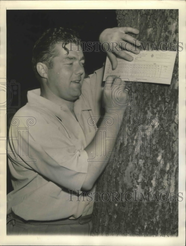1942 Press Photo Lawson Little Jr. in the Tam O'Shanter Open Tournament- Historic Images