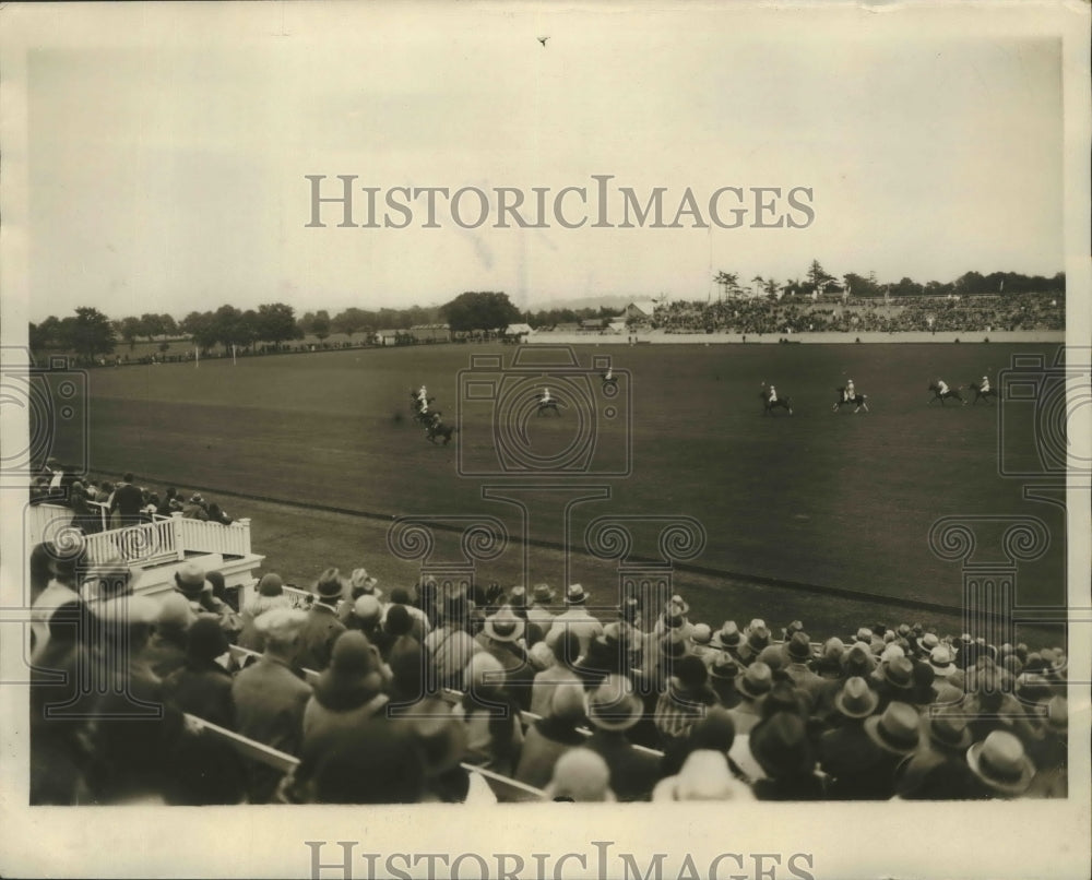 1938 Press Photo General View of International Field American Beat Argentine- Historic Images
