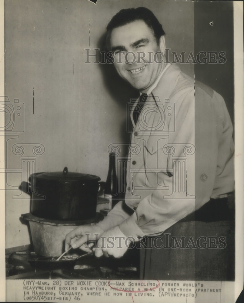 1946 Press Photo Max Schmeling Former World's Heavyweight Boxing Champion - Historic Images