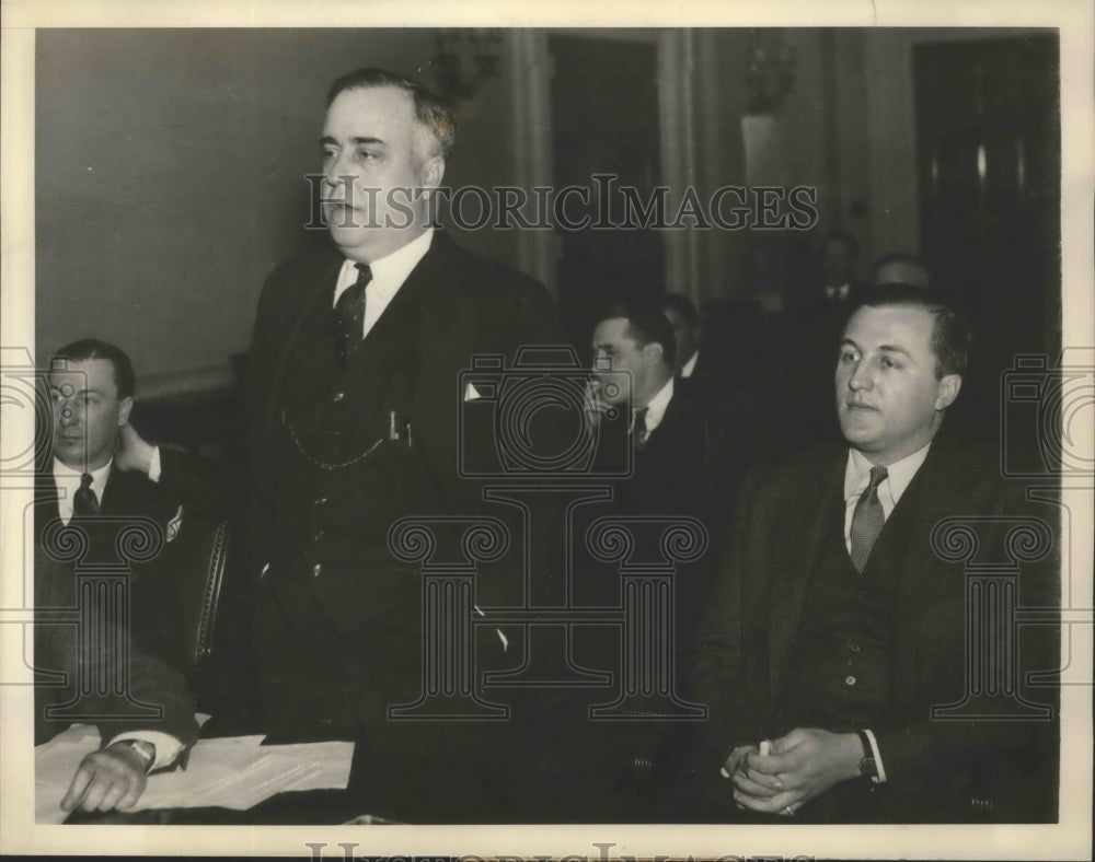 Press Photo Waldrio, Hanson appear before the House Military Affairs Committee - Historic Images
