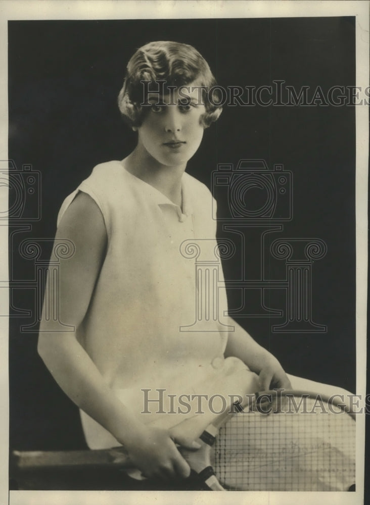 1928 Press Photo Ruth Dixon, famed as both tennis star and international beauty- Historic Images