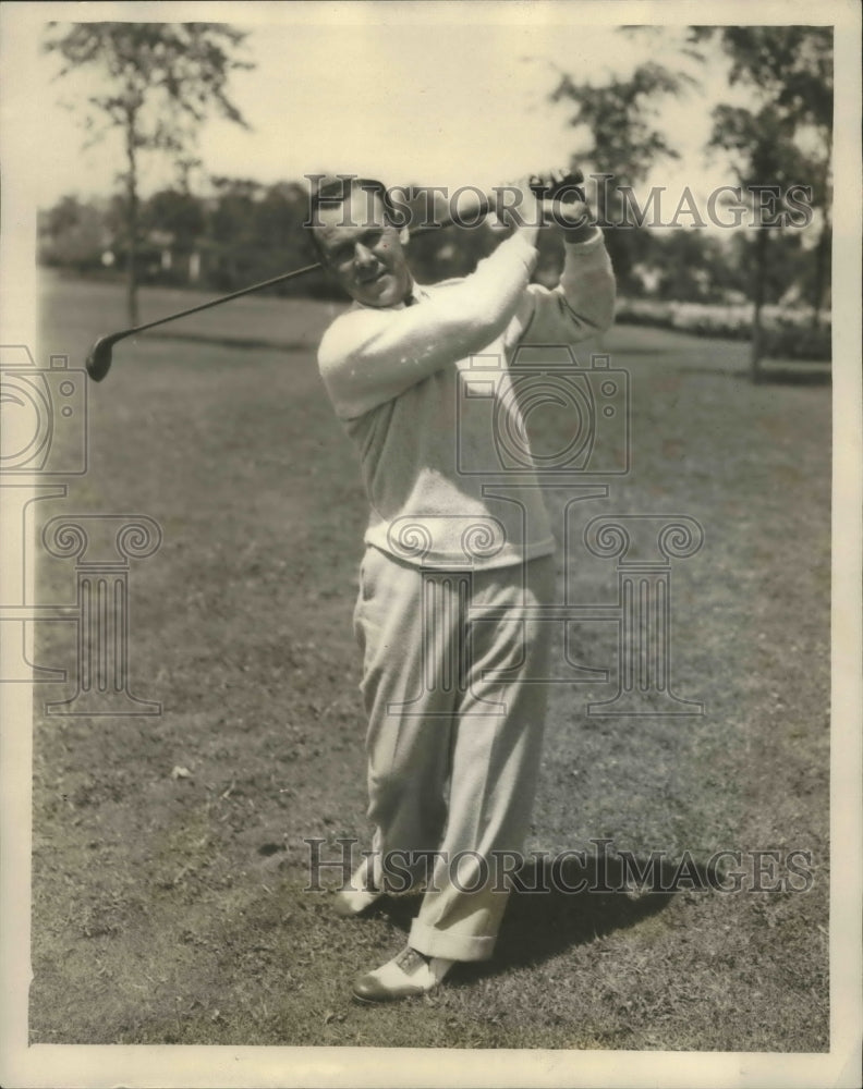 1931 Press Photo Al Espinosos&#39;s Score Honors Went to Chicago Qualifying Rounds- Historic Images