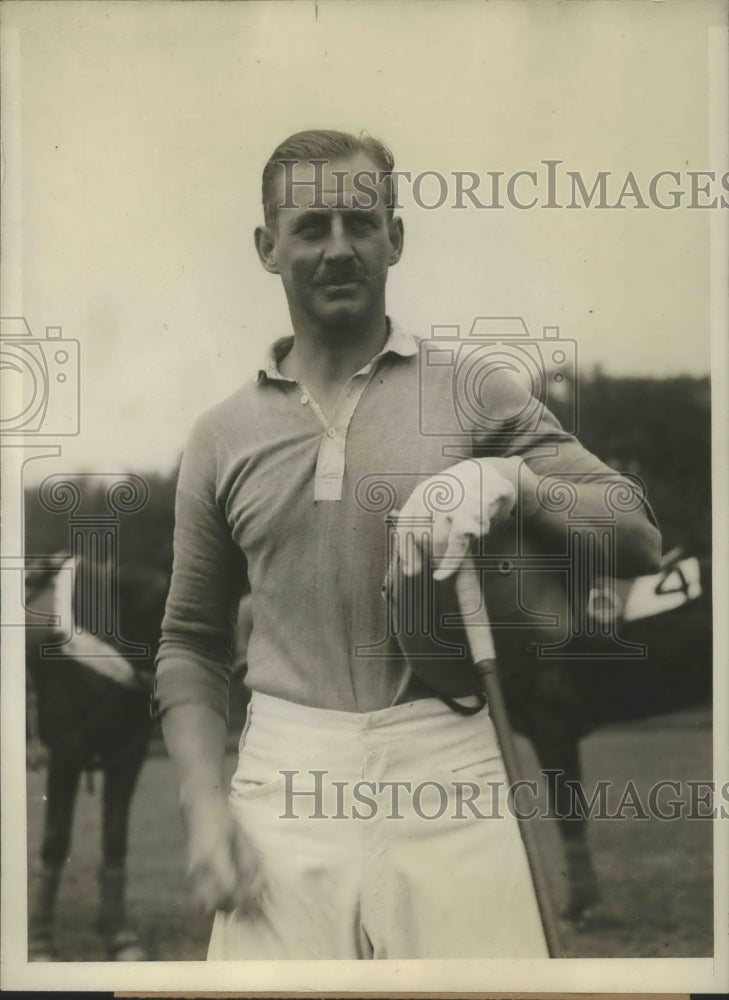 1927 Press Photo E.G. Atkinson Bank and #4 of the English Polo Team - sbs02661- Historic Images